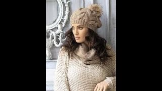 Шапка спицами для красивых женщин-мастер класс,как связать шапку для королевы (ч.2)