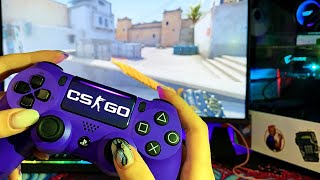 ИГРАЮ НА ГЕЙМПАДЕ В CS:GO ДЕВУШКА БОТ