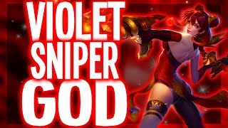 AOV: VIOLET THE BEST POKE ADC SNIPER | Arena of Valor Violet Build Gameplay Conqueror AOV