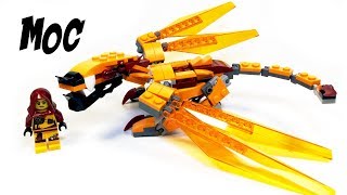 LEGO Mini Amber Dragon MOC (Custom Ninjago Dragon for Skylor)