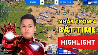 AoE Highlights | Nhẩy trộm 4 phút 25 - Chim Sẻ bật time siêu ảo