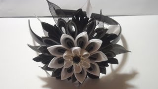 Мастер класс давайте сделаем ободок канзаши Школьная пора kanzashi