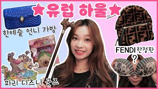 유럽 여행(파리, 로마)하울!! 한예슬 불가리 백, 명품 가방부터 디즈니 굿즈, 빈티지 마켓, 마쥬 하울, 예쁜 쓰레기?까지!