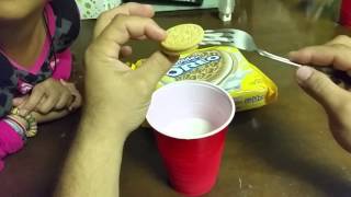 How to dip an oreo