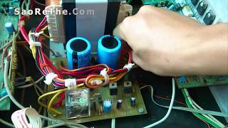 SỬA AMPLY BỊ RÚ, Ù Hướng dẫn làm tại nhà - Thay tụ 63v 10000mah