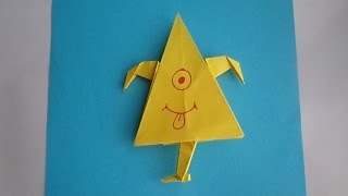 оригами монстр, как сделать из бумаги оригами монстра // origami monster