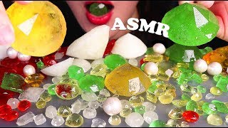 [ASMR] EDIBLE? DIAMOND jewelry candy  EATING SOUNDS 먹는 다이아몬드 인피니티 스톤 보석먹방 宝石キャンディ 糖果 KOHAKUTOU