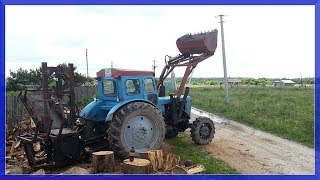 Дровокол Гидравлический "Дракон" в действии