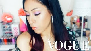 ???Traté de seguir el tutorial de maquillaje de RIHANNA para VOGUE | Al estilo de Andrea...