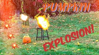 EXPLODING PUMPKINS! ??? | pumpkin explosion compilation