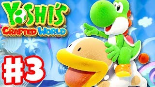 Yoshi's Crafted World - Gameplay Walkthrough Part 3 - Riding Poochy!
