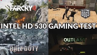 Intel HD 530 Integrated Graphics Gaming Test!