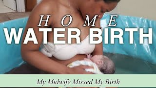 1st Unassisted Home Water Birth Vlog|Labor & Birth Story *raw footage*