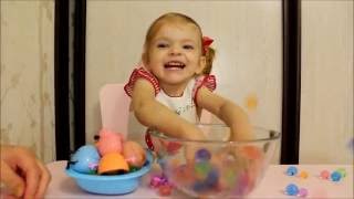 Бусы из орбиза. Развлечения для детей. Entertainment for children. Beads Orbeez.