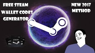 FREE STEAM WALLET CODES - STEAM WALLET CODE GENERATOR (2017)