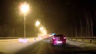 Opel Insignia accident on highway in RUSSIA! Авария