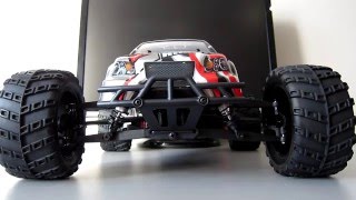 Himoto BOWIE E10MTL. Радиоуправляемая модель автомобиля Монстр Масштаб 1:10. Распаковка и обзор