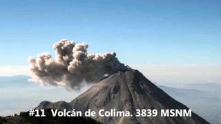 Principales Montañas y Volcanes de México. Mountains and vulcanoes of Mexico.
