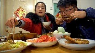 十碟八碗，大sao做最奢华的一次年夜饭，所有食材都上桌，很过瘾！【徐大sao】