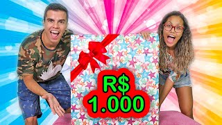 GANHAMOS UMA CAIXA MISTERIOSA DE R$ 1.000 REAIS! - KIDS FUN