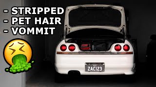 R33 Skyline Drift Car gets a FULL Interior Clean