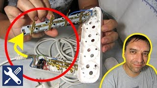 ✅ Как заменить розетки удлинителя: ЗАМЕНА КОЛОДКИ / Мелкий ремонт