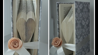 СЕРДЦЕ в книге. Book folding art. ПОДАРОК СВОИМИ РУКАМИ на день Святого Валентина. DIY ВАЛЕНТИНКА