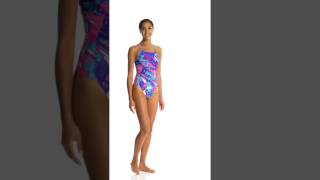 Nike Women's Tropic Cut-Out Tank One Piece Swimsuit | SwimOutlet.com