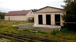 Из окна пригородного электропоезда Луганск Мануиловка  Прибытие на станцию Коммунарск  24 июня 2018