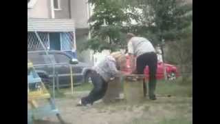 Drunk ukrainian woman