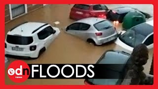 Flash Flooding CHAOS as Downpours Lash Spain