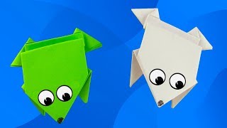Прыгающая ЛЯГУШКА. Как сделать лягушку из бумаги, которая прыгает. Оригами