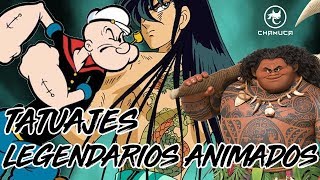top 6 TATUAJES LEGENDARIOS de Personajes ANIMADOS - Chamuca TATTOO