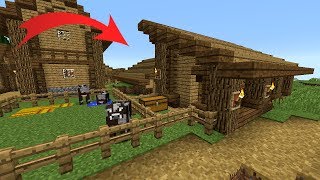 Как сделать коровник в Майнкрафте. Трансформируем деревню Minecraft #13