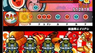 太鼓さん次郎やってみた　桃源郷エイリアン（本家譜面）