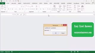 How to access a password protected file with VBA in Excel