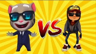 Talking Tom Gold Run VS Subway Surfers Прохождение 13