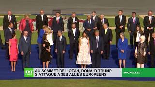 Au sommet de l'OTAN, Donald Trump s'en prend à ses alliés européens