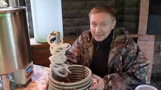 Чиллер для пива из нержавеющей гофрированной трубы