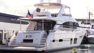 2019 Princess Y75 Luxury Yacht - Deck Interior Bridge Walkthrough - 2019 Miami Yacht Show