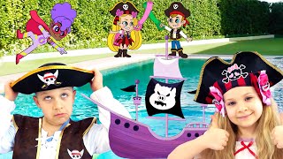 Diana Dan Roma DIY Balap Perahu! Diselamatkan Dari Bajak Laut Oleh Teman Baru! Kartun anak-anak