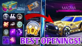 BEST TOTALLY AWESOME CRATE OPENINGS ON ROCKET LEAGUE!!