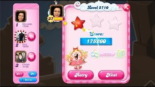 Candy Crush Saga 2710   |   1-Star ⭐⭐⭐