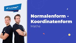 Normalenform in Koordinatenform umwandeln |StudyHelp