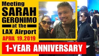 Meeting Sarah Geronimo at LAX Airport Reflection [4-19-19] Popsters Friends Shoutouts [FULL VIDEO]