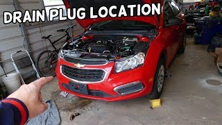 CHEVROLET CRUZE COOLANT RADIATOR DRAIN PLUG LOCATION