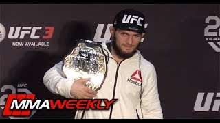 UFC 223: Khabib Nurmagomedov Post-Fight Press Conference  (FULL)