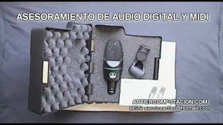C 3000 DE AKG MICROFONO DE CONDENSADOR DE DIAFRAGMA GRANDE COLOR NEGRO EN ARTIER