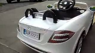 Детский электромобиль Mercedes SLR 722S БЕЛЫЙ - raspashonka.com.ua