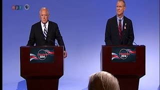 PBS Downstate Gubernatorial Debate - Behind The Scenes- Pat Quinn and Bruce Rauner